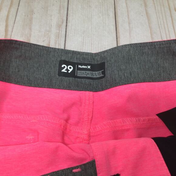Hurley Mens Crossdye 20 in Length Boardshorts Pink Size 29 Swim Short - Picture 4 of 5